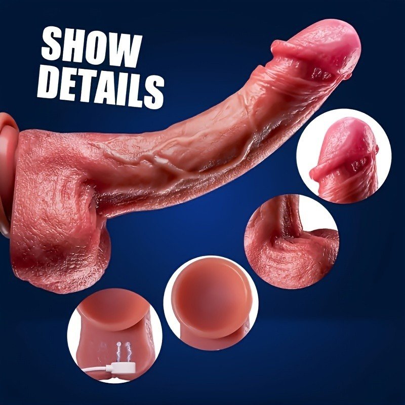 058化妆3 058-Realistic vibrating dildo sex toy for adults, suitable for men, women, and couples