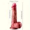 058化妆6 058-Realistic vibrating dildo sex toy for adults, suitable for men, women, and couples