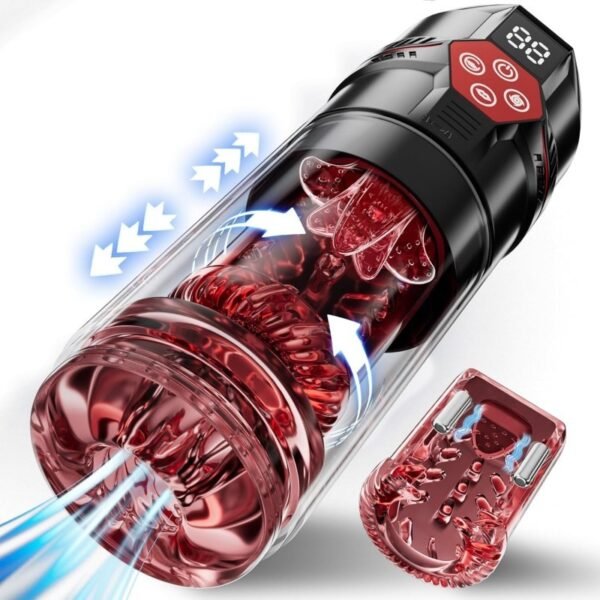 B01-HY  Male masturbatorpenis pump – an AI-powered pocket-sized male sex toy with 7 rotating suction and licking modes, waterproof