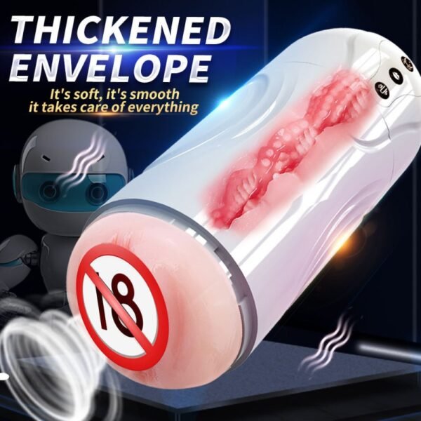 B03-TSZ Male masturbation sex toy - AI and APP control, 360° heating, 5-speed smooth motion, brushless silent motor, pocket-sized genital cover