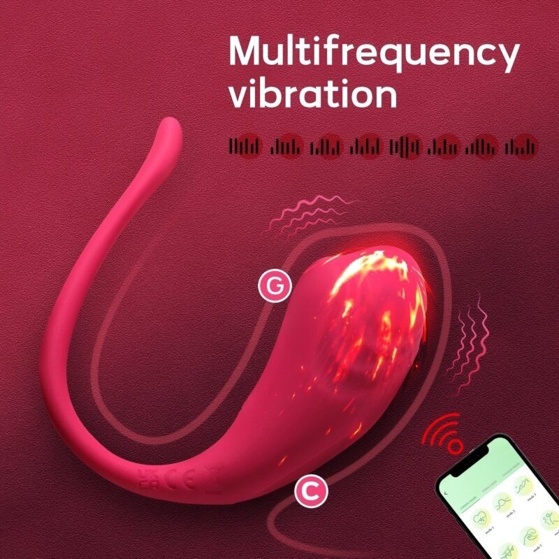 1111111 XKD-Wearable vibrating G-spot clitoral massager with app control, 6 speeds and 5 modes Waterproof and rechargeable couple's toy
