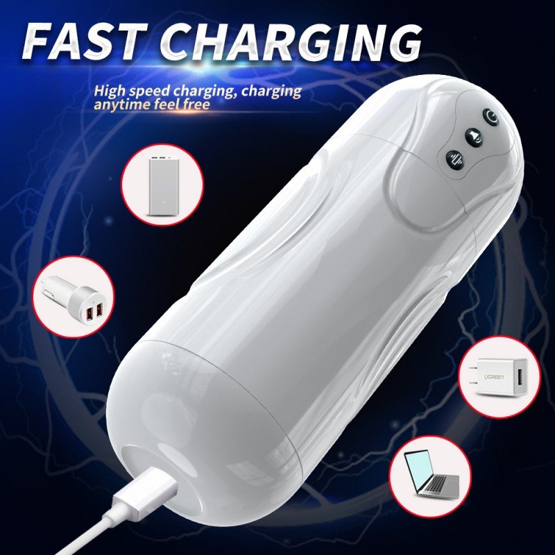 B03-TSZ Male masturbation sex toy - AI and APP control, 360° heating, 5-speed smooth motion, brushless silent motor, pocket-sized genital cover