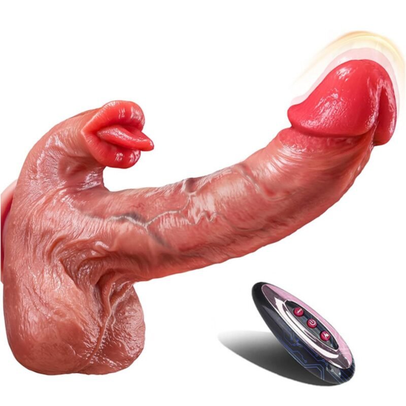 Featuring a sexy tongue licking function and a G-spot suction cup stimulatormassager