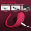 XKD-Wearable vibrating G-spot clitoral massager with app control, 6 speeds and 5 modes  Waterproof and rechargeable couple's toy