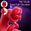 Female vibrating tongue toy, G-spot vibrator, with 9 licking and 9 vibration modes