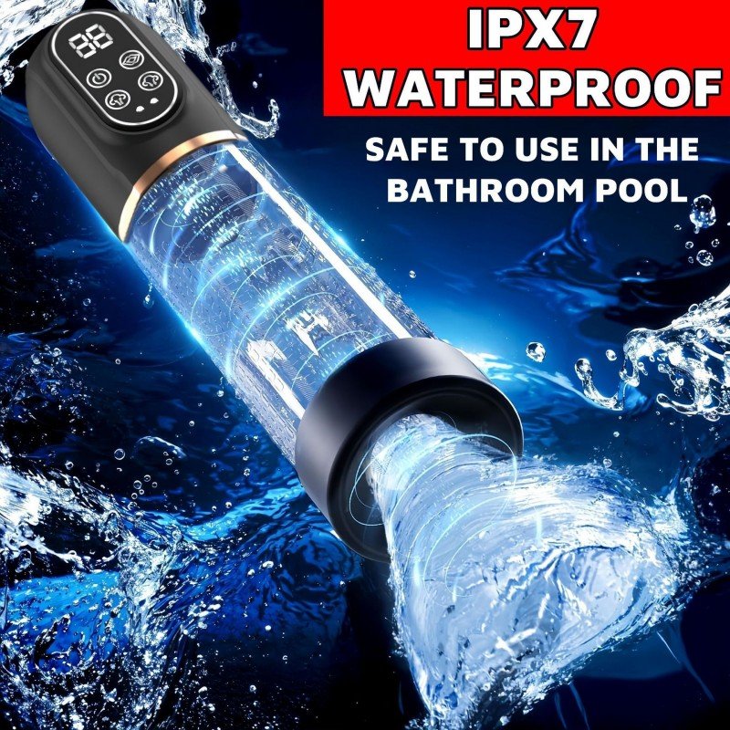 4 B02-ZB Electric penis pump, 2-in-1 vacuum pump, supports 6 training modes and 5 suction modes, adult toy with mini pocket, green genitals