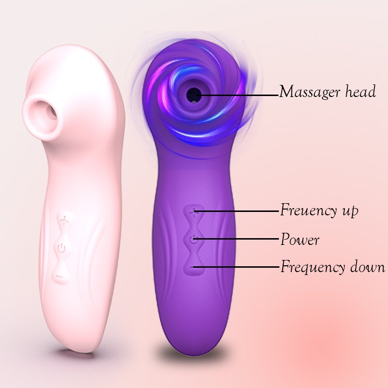 5 XS-Female sucker, a stimulating and aphrodisiac vibrator, a 10-frequency adult rose-shaped sucker