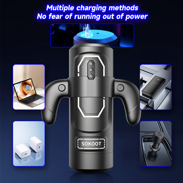 5f0579def104110cfc94b69e8425e61d B04-JW Pocket vaginal vibrator for men - AI synchronized, male penis pump with 7 push, 7 rotation, and 5 suction modes, with handle and APP control