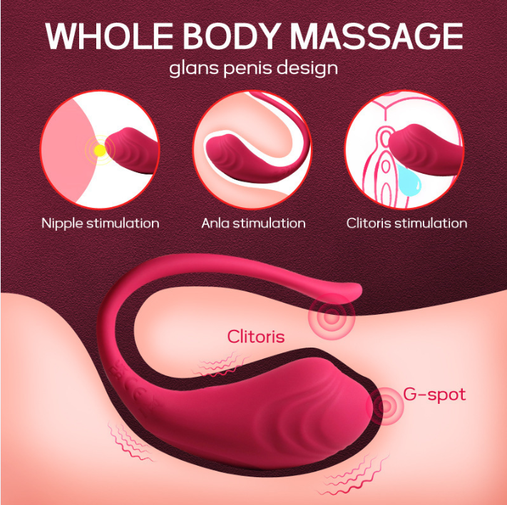 cde81001c093eb9cd503be40f0f9d0b9 XKD-Wearable vibrating G-spot clitoral massager with app control, 6 speeds and 5 modes Waterproof and rechargeable couple's toy