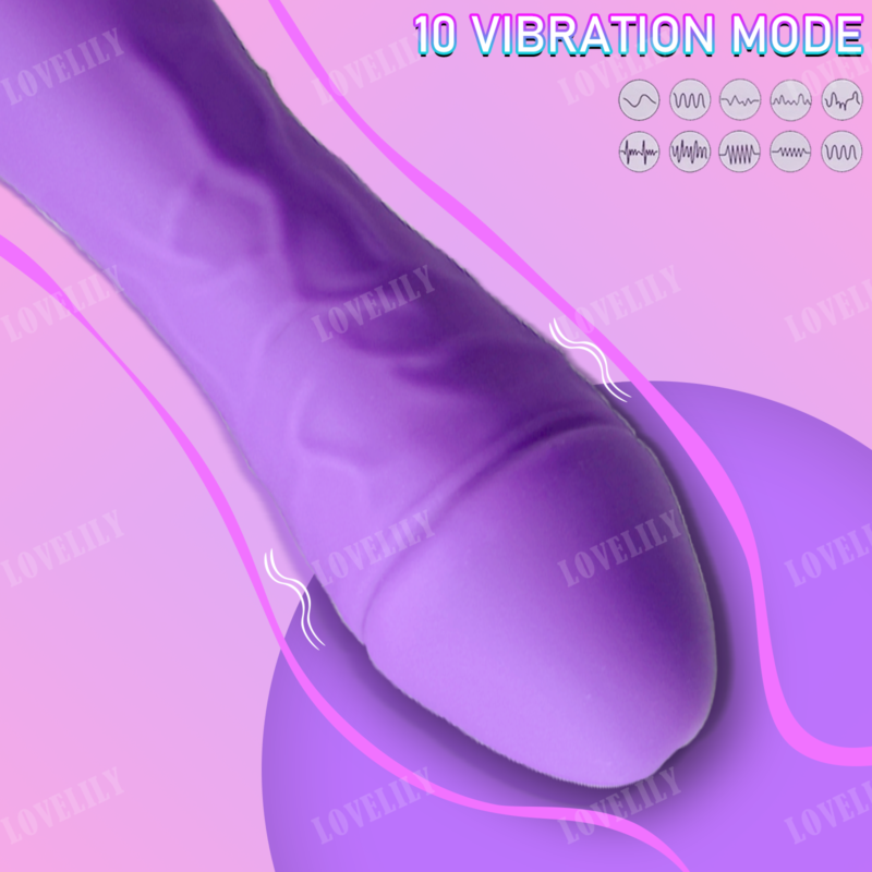 ZS-BZ G-spot vibrator, a simulated adult sex toy, with 10 powerful vibration modes, USB rechargeable vibrator, IPX7 waterproof