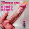 0058-Simulated thrust massager with licking function and G-spot suction cup stimulator
