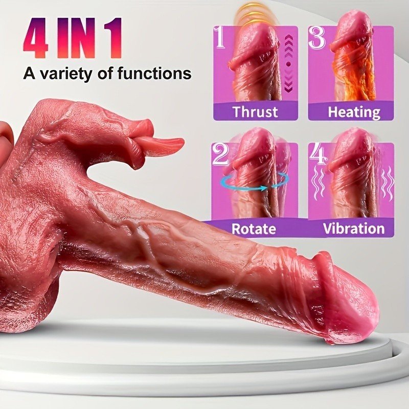 0058-Simulated thrust massager with licking function and G-spot suction cup stimulator