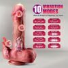 0058-Simulated thrust massager with licking function and G-spot suction cup stimulator