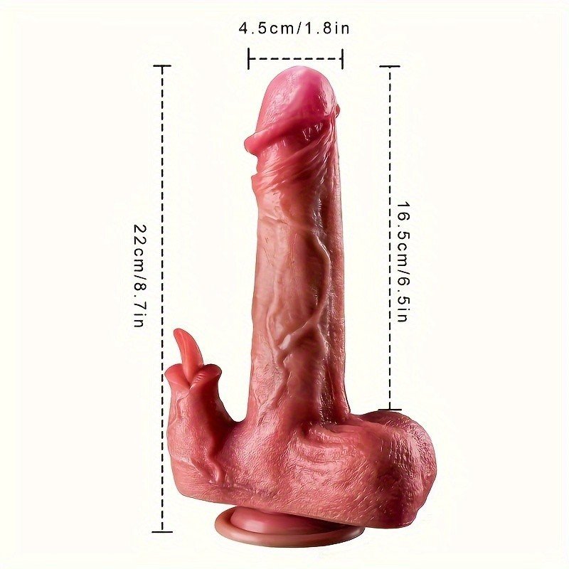 0058-Simulated thrust massager with licking function and G-spot suction cup stimulator